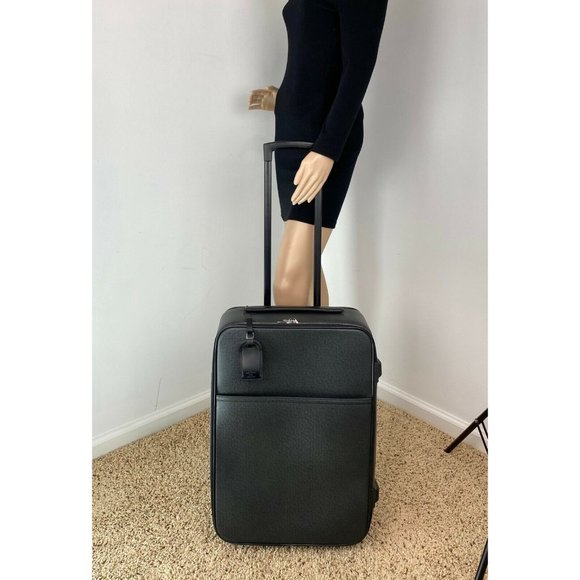 LOUIS VUITTON Luggage Taiga Pegase 60 Ardoise Rolling Suitcase Carryon - Picture 2 of 12